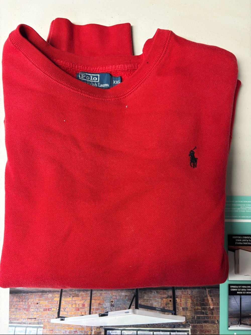 Polo Ralph Lauren Red Crewneck Sweater